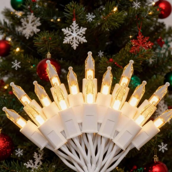 Christmas Lights 23.3FT-70 Lights LED String Lights Commercial Grade Waterproof - Picture 3 of 4